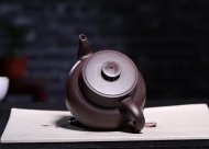 《金砂納福》紫泥紫砂茶壺全手工工藝美術師宜興原礦紫砂喝茶壺