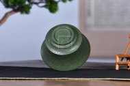 《百壽蓋碗》宜興紫砂茶壺名家工藝美術(shù)師民國(guó)綠200cc