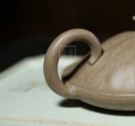 《小蓮蓬》宜興青灰泥工藝美術師全手工收藏把玩創新壺茶具
