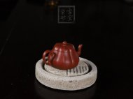 《小菱花》宜興紫砂壺茶具泡茶壺工藝美術(shù)師手工朱泥菱花