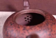 《逍遙竹》宜興紫砂壺工藝美術師純手工紫泥泡茶壺茶具一粒珠