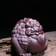 《招財金蟾》宜興紫砂壺茶壺茶具紫泥手工泡茶壺