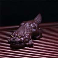 《覓財貔貅》宜興紫砂壺茶壺茶具純手工紫泥