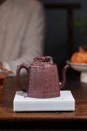 《如意祥龍》宜興紫砂壺創(chuàng)新壺工藝美術師手工紫砂壺紫泥泡茶壺茶具