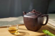 《松風(fēng)煮茗》宜興紫砂壺茶壺高級(jí)工藝美術(shù)師手工紫泥